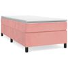 vidaXL Boxspringbettgestell Rosa 90x190 cm Samt