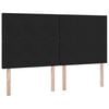vidaXL Aufbewahrungsbett mit Matratze Schwarz 180 x 200 cm Samt