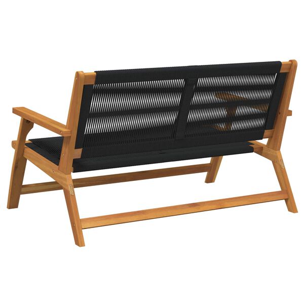 vidaXL gartenm&ouml;bel Schwarz 122 x 78 x 73 cm Massivholz Akazie