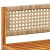 vidaXL 3-tlg. Gartensofa-Set mit Kissen Holz Akazie & Rattan