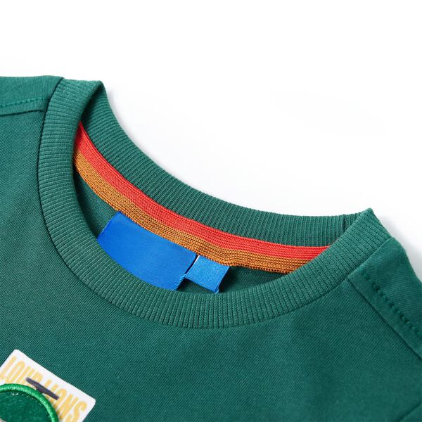 Kinder-Langarmshirt Gr&uuml;n 104
