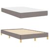 vidaXL Boxspringbett mit Matratze Taupe 120 x 200 cm Stoff