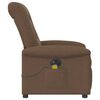 vidaXL Massagesessel Elektrisch Braun Stoff