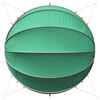 vidaXL Pool-Dome Gr&uuml;n 500 x 500 x 236 cm