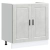 vidaXL Waschbecken-Unterschrank mit T&uuml;r Porto 2 pcs Grau Holzwerkstoff