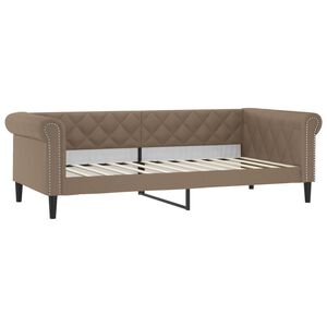 vidaXL Tagesbett Cappuccino-Braun 100x200 cm Kunstleder