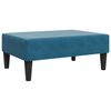 vidaXL 2-tlg. Sofagarnitur mit Kissen Blau Samt