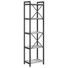 vidaXL B&uuml;cherregal Grau Sonoma 40 x 30 x 155 cm Holzwerkstoff