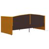 vidaXL Tagesbett mit Matratze USB Braun Samt 90x200 cm