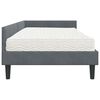 vidaXL Eckbettgestell mit Matratze Sonstiges 2 pcs Grau Samt