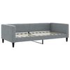 vidaXL Tagesbett Ausziehbar Hellgrau 100x200 cm Stoff