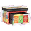 vidaXL Nachttisch mit Schubladen Mehrfarbig 40 x 30 x 28 cm