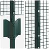 vidaXL Zaun mit Pfosten Gr&uuml;n 1 x 100 m Stahl und PVC