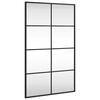 vidaXL Wandspiegel Schwarz 50x80 cm Rechteckig Eisen