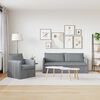 vidaXL Sofa Set 2 pcs Hellgrau 196 x 82 x 85 cm Stoff