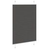 vidaXL Plissee Schwarz 85x100 cm Stoffbreite 84,4 cm Polyester
