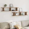 vidaXL Wandregale 2 Stk. Artisan-Eiche 105x18x20 cm Holzwerkstoff