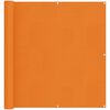 vidaXL Balkonsichtschutz 110 x 500 cm Oxford-Stoff Rechteckig Orange