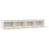 vidaXL Wandschr&auml;nke 2 Stk. Wei&szlig; 100x30x35 cm Massivholz Kiefer
