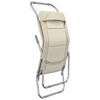 vidaXL Sonnenliegen 2 Stk. Creme Textilene & Pulverbeschichteter Stahl