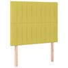 vidaXL Boxspringbett mit Matratze & LED Gr&uuml;n 100x200 cm Stoff
