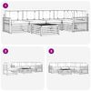 vidaXL Outdoor-Sofagarnitur mit Kissen 6 pcs Natur und Beige