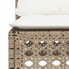 vidaXL 8-tlg. Garten-Sofagarnitur mit Kissen Beige Poly Rattan