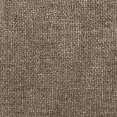 vidaXL Bettgestell Taupe 90x200 cm Stoff