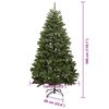 vidaXL K&uuml;nstlicher Weihnachtsbaum Gr&uuml;n 300 cm PVC und Metall