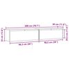 vidaXL Wandschr&auml;nke 2 Stk. Wei&szlig; 100x30x35 cm Massivholz Kiefer