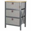 Bo-Camp Faltschrank mit 3 Schubladen Hamlets Grau