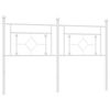 vidaXL Kopfteil Metall Wei&szlig; 160 cm
