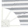 vidaXL Balkon Sichtschutz Anthrazit und Wei&szlig; 160 x 160 cm Polyester