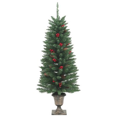 vidaXL Künstliche Weihnachtsbäume 2 Stk. 100 LEDs Grün 120 cm