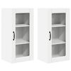 vidaXL Wandglas-Schrank PORTO 2 pcs Wei&szlig; 40 x 31 x 80 cm Holzwerkstoff