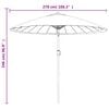 vidaXL Sonnenschirm mit Aluminium-Mast 270 cm Bordeauxrot