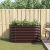 vidaXL Hochbeet Braun 160 x 80 x 81 cm Stahl