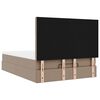 vidaXL Ottoman-Bett mit Matratze Cappuccino-Braun 140x200cm Kunstleder