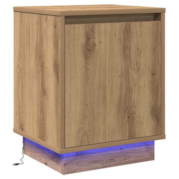 vidaXL Nachttisch Artisan-Eiche 39 x 34,5 x 50 cm Holzwerkstoff