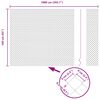 vidaXL Kettenzaun Silber 10 x 1,6 m Verzinkter Stahl