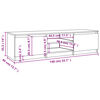 vidaXL TV-Schrank Grau Sonoma 140x40x35,5 cm Holzwerkstoff