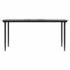 vidaXL 5-tlg. Garten-Essgruppe mit Kissen Schwarz Poly Rattan Glas
