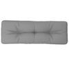 vidaXL Palettenkissen Grau 120x40x12 cm Stoff