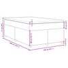 vidaXL Boxspringbett mit Matratze Taupe 140x200 cm Stoff