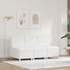 vidaXL Modulares Armfreies Sofa 3 pcs Wei&szlig; 55 x 74 x 82 cm Kunstleder