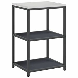 vidaXL K&uuml;chenaufbewahrung mit Regal Anthrazit 60 x 50 x 92 cm Stahl