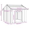 vidaXL Hundeh&uuml;tte mit Dach 85x107x81 cm Verzinkter Stahl