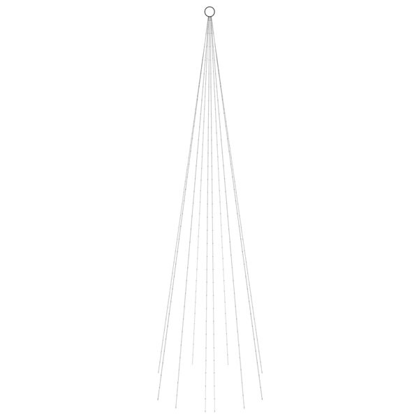 vidaXL LED-Weihnachtsbaum für Fahnenmast Blau 310 LEDs 300 cm