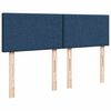 vidaXL Boxspringbett mit Matratze Blau 140x190 cm Stoff