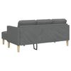 vidaXL Sofa Set mit Kissen 2 pcs Dunkelgrau Polyester